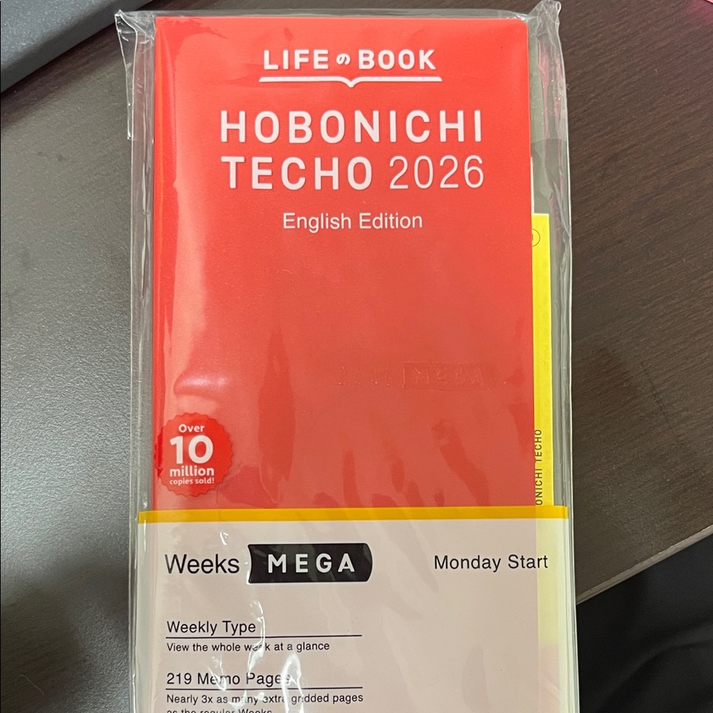 Hobonichi Techo 2026 Red Planner Weeks